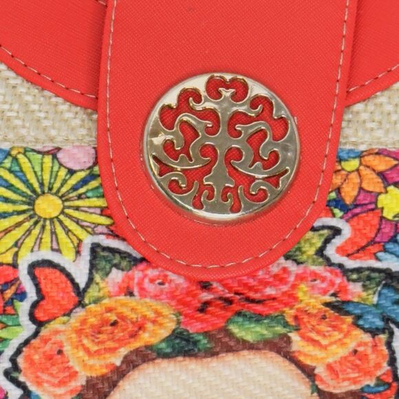 Frida Kahlo Handmade Mexican Artisan Jute HandBag Purse Beach Summer - Picture 2 of 10